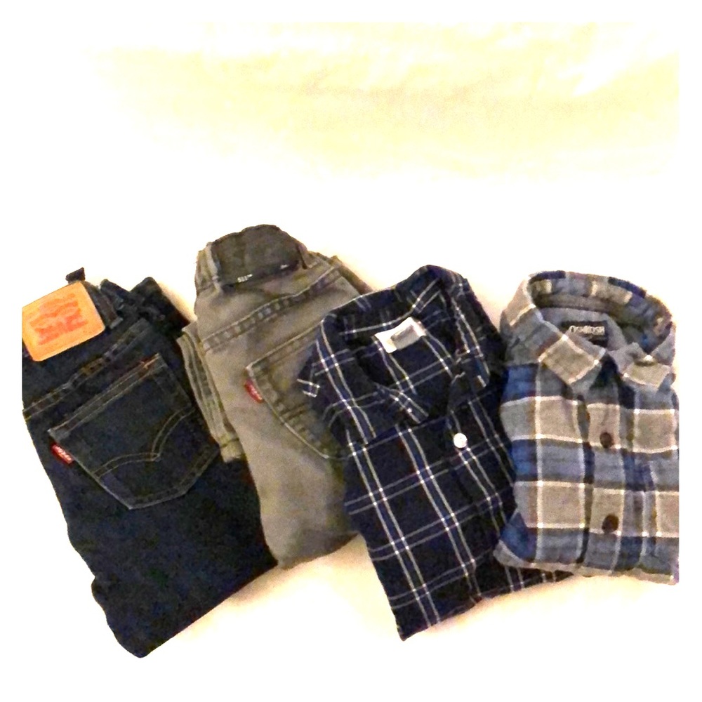 2 sets of boys outfits